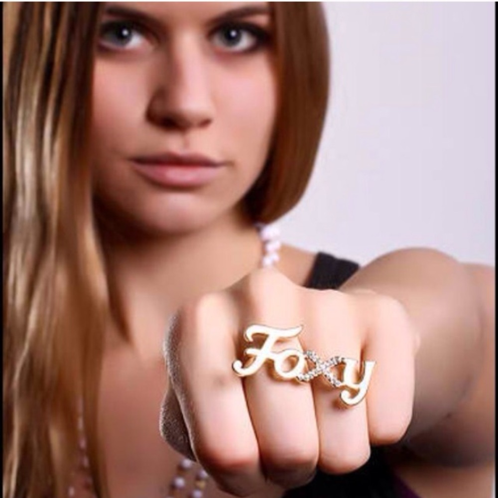 Wildfox couture foxy‎ double ring 7/8